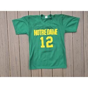 Rare 1960's-70's Era SPORTSPACE Notre Dame Irish Football Jersey Shirt - Medium